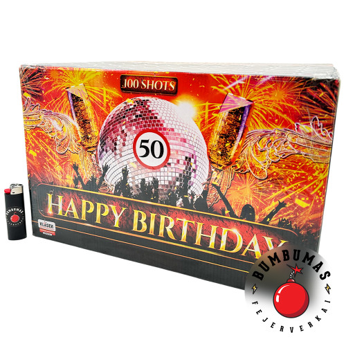 Fejerverkas HAPPY BIRTHDAY 100/30 C1003VS/C