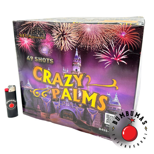 Fejerverkas CRAZY PALMS B49S-F3S30D